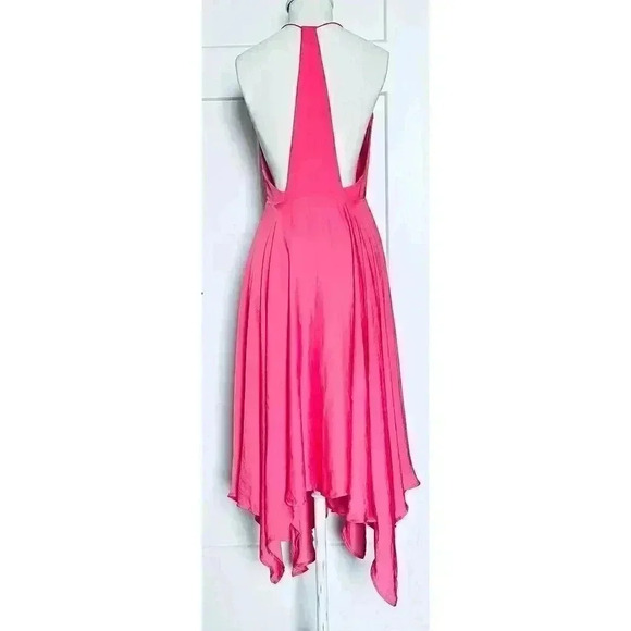 Kimchi Blue Urban Outfitters pink T Back Handkerchief Hem dress size 0 - Picture 3 of 5